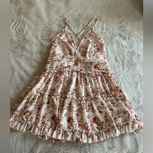 Floral Ruffle Mini Dress